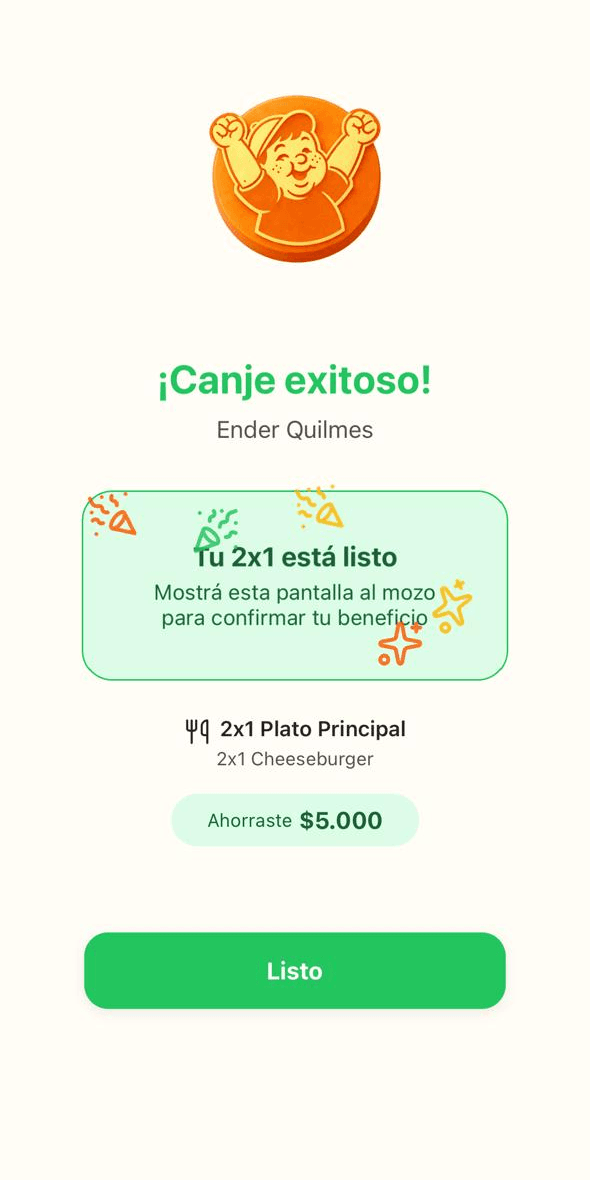 Disfrutá el 2x1